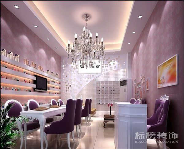 深圳美甲店墙面装饰怎么做？